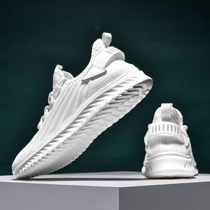 Chaussures de marche pour hommes, style tendance, nouvelle collection, amorties, légères, respirantes, avec perforations en maille, fermeture à lacets - Product Image 3