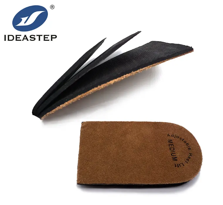 Ideastep 3-layer Adjustable leather Orthopedic Heel Lift for Heel Pain and Leg Length Discrepancies