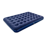 Matelas pneumatique gonflable pour 2 personnes, pliable, design moderne, durable, grand lit de plage avec revêtement floqué pour le camping