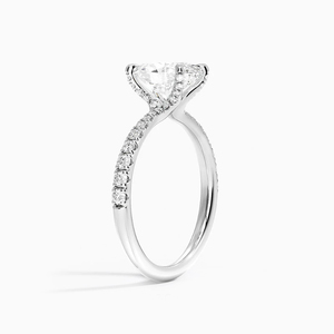 1ct 2ct 3ct Oval Cut Lab Grown Diamond Ring IGI Certified D VS1 Anillo de <span class=keywords><strong>compromiso</strong></span> de lujo con oro de 14K para joyería nupcial - Product Image 2