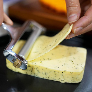 Benutzer definiertes Logo Einstellbare Dicke Draht Edelstahl Käses ch neider Für Cheddar Käse Gruyers Raclette Mozzarella - Product Image 6