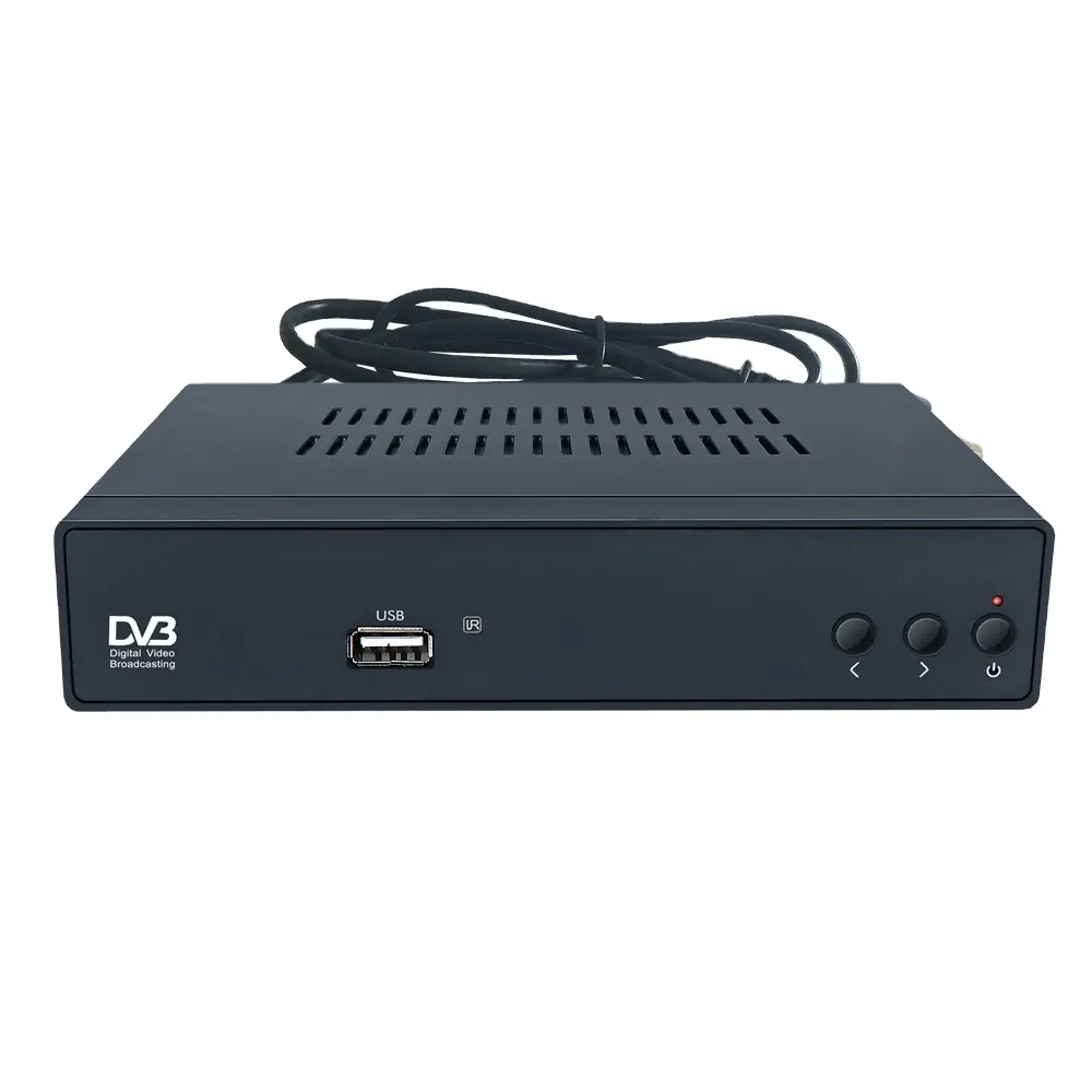 DVB-T2 HD Konverter Tv Gratis Ke Air Tv Mini Scart/Av Kabel Output Peralatan Siaran Dvb T2