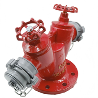 Collecteur d'entrée d'eau bidirectionnel en fonte ductile, interface parallèle, adaptateur de pompe incendie en pouces, connecteur de pompe à eau de type Y