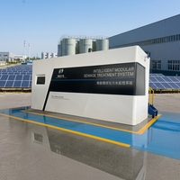 Système de traitement des eaux usées MBBR conteneurisé avec moteur de pompe 2000L/heure 5kW, machine modulaire pour eaux usées pour camp industriel et complexe hôtelier