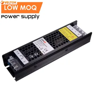 Led Driver 12v 24v Ac ke Dc Slim Ultra tipis beralih sumber daya listrik Mode 0/10v 3 In 1 Triac peredupan Dimmable Power Supply