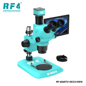 Microscope stéréoscopique trinoculaire RF4 RF-6565TV-2KC2PRO+S010 avec caméra HD 2K et <span class=keywords><strong>écran</strong></span> <span class=keywords><strong>d</strong></span>'affichage, <span class=keywords><strong>outils</strong></span> de réparation de cartes de circuits imprimés de téléphones portables - Product Image 3