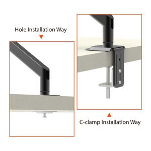 CHARMOUNT Bras ergonomique pour moniteur de bureau pour moniteur <span class=keywords><strong>PC</strong></span> - Product Image 4