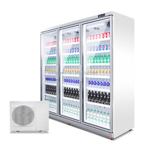 <span class=keywords><strong>Multi</strong></span>-portes refroidisseur vertical, 3 4 5 6 portes boissons vitrine <span class=keywords><strong>frigo</strong></span>, Réfrigérateur de Supermarché Commercial - Product Image 2