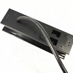 Kotak kabel aluminium paduan, furnitur kantor di meja, penutup Flip up Universal Power Outlet USB-C Ethernet Line <span class=keywords><strong>Socket</strong></span> - Product Image 6