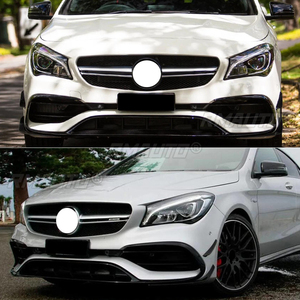 Front Bumper Lip Spoiler Diffuser Splitters Body Kit Aprons Cover Guard Trim for Mercedes Benz CLA-Class C117 CLA200 2016-2019 - Product Image 5