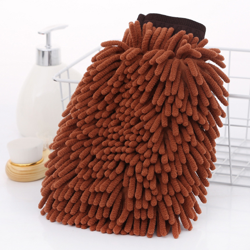 Лидер продаж, перчатка для печи из микрофибры, многофункциональная перчатка для груминга домашних животных, синельная варежка для детейлинга автомобиля