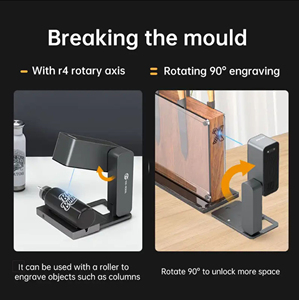 Tự động lấy nét tự làm máy khắc <span class=keywords><strong>laser</strong></span> cầm tay nhà máy ban đầu, ứng dụng điều khiển, lý tưởng cho khắc trên lá, đá, da, - Product Image 3