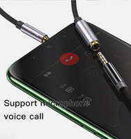 YAU26 Cable de extensión de audio personalizado de fábrica de 3,5mm macho a hembra para teléfono móvil/computadora/DVD/altavoz/coche/auriculares
