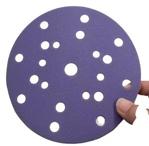 Disques abrasifs en céramique autocollants à dos en film violet pour le <span class=keywords><strong>bois</strong></span> et le métal - Product Image 1