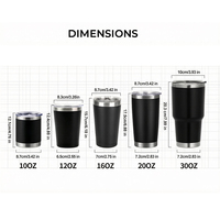Mug isotherme personnalisé 20oz 30oz en acier inoxydable à double paroi, gobelet de voyage avec revêtement en poudre, design classique, bouteille sous vide