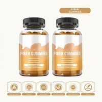 Gummies de fibres HDK en marque blanche OEM/ODM pour la santé digestive, soutien de la flore intestinale, régularité, végétaliennes, sans sucre, complément alimentaire