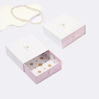 Cajas rígidas ecológicas personalizadas al por mayor para joyería con logotipo estampado en oro, caja con cajón deslizante y laminación mate