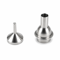 Pièces de tube conique à bride usinées CNC de précision en acier inoxydable 304, sur mesure OEM, polies, brossées, anodisées noires