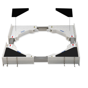 Vente chaude réglable blanc gris cercle Base manuel personnalisé ajustement pour appareil ménager Machine <span class=keywords><strong>à</strong></span> laver pièces d'appareils ménagers - Product Image 4