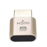 Adaptateur d'affichage virtuel VGA 4K haute résolution HDMI DDC EDID, prise factice sans tête, émulateur d'affichage fantôme