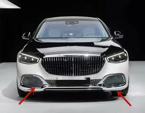 Kit de rejilla de parachoques delantero para S-class W223 S480 S580 Actualización a S680 2020- Car Mayb Style Exterior Mesh Net - Product Image 6