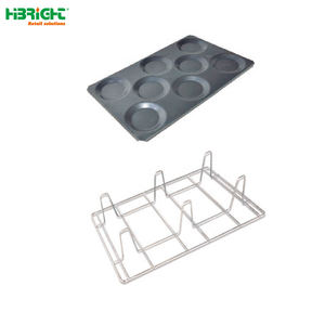 Food Grade <b>Stainless</b> <b>Steel</b> Baking Tray with <b>Grill</b> Design for Bread Steak Eggs-Customizable Size - Product Image 4