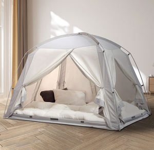 Tente de couchage pliable pour 4 personnes, en maille argentée, sans sol, lavable, pour usage domestique et enfants, vente en gros - Product Image 3