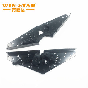 Charnières de canapé-lit réglables WINSTAR, charnières de canapé-lit en fer à <span class=keywords><strong>clic</strong></span>-<span class=keywords><strong>clac</strong></span>, charnières à ressort noires <span class=keywords><strong>pour</strong></span> canapé-lit - Product Image 2