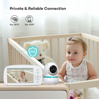 Babyphone bidirectionnel VOX activé par le son, portée 1000 pieds, batterie 5000 mAh, écran 5 pouces, vidéo HD 720P 1080P 4K, caméra de surveillance pour bébé