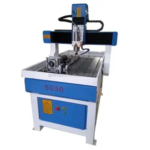 Newly wood carving small used mini cnc router 4060 4 axis sale with rotary