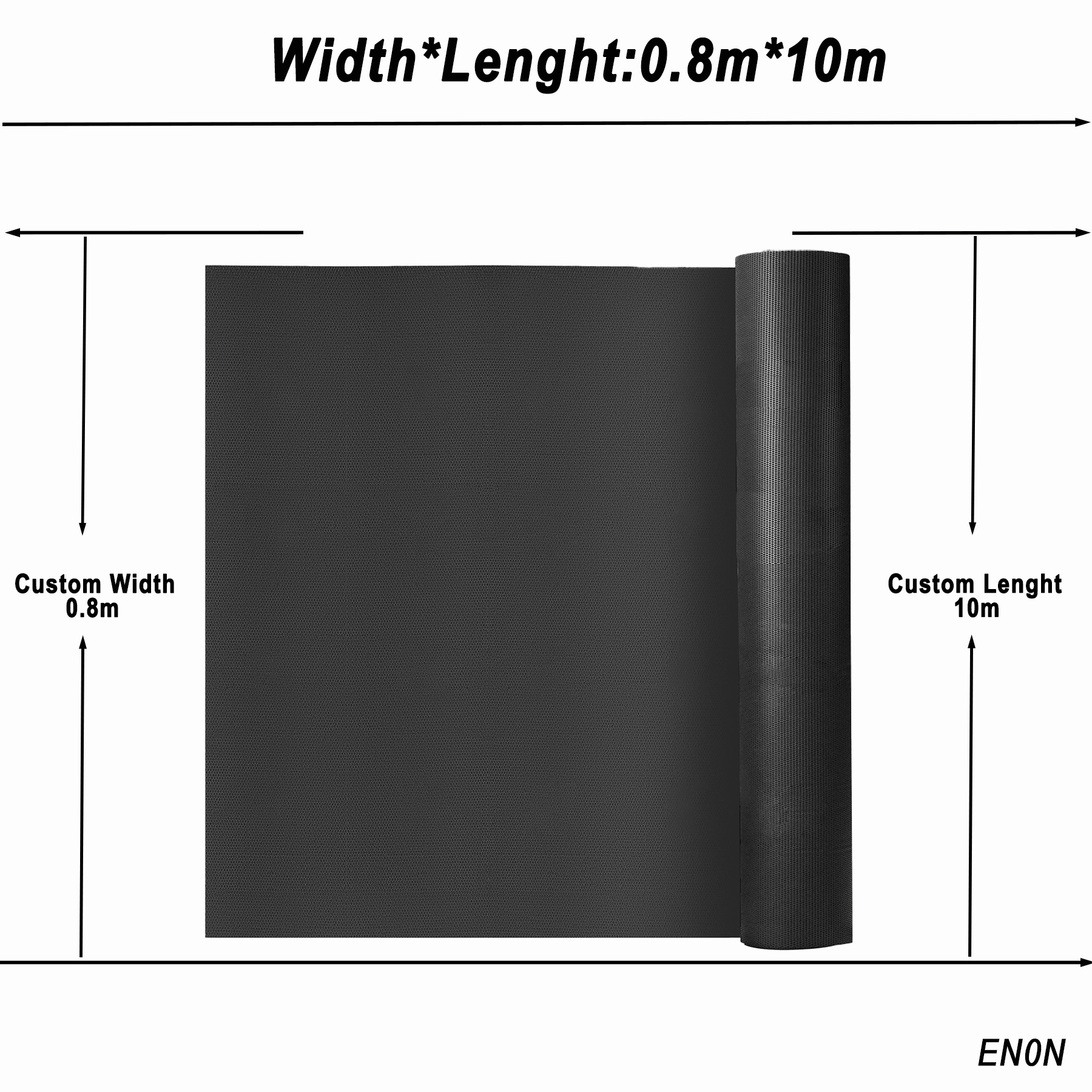 Noir - Largeur 0,8 m