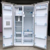 Réfrigérateur à double porte de 550 L, réfrigérateur côte à côte pour la maison, distributeur d'eau et machine à glaçons, sans givre, économie d'énergie