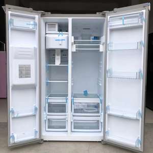 Réfrigérateur domestique avec machine à glaçons et <span class=keywords><strong>distributeur</strong></span> d'<span class=keywords><strong>eau</strong></span> refroidi par le vent sans givre côte à côte réfrigérateur économie d'énergie 550L - Product Image 6