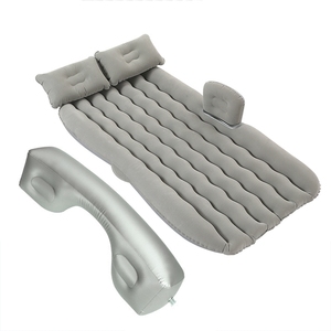 Inflatable Car Air Mattress with Pump Travel Camping Vacation Back Seat Blow-Up Sleeping Pad Truck SUV Compact Twin Size Air Bed