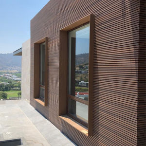 Revêtement de <span class=keywords><strong>terrasse</strong></span> extérieur imperméable en PVC et plastique WPC Panneau mural pour revêtement extérieur en composite Revêtement de maison de jardin - Product Image 3