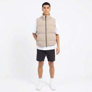 2025 Custom Men Jacket Fashion Winter Wear Down Puffer Jacket Packable Vest Half Sleeveless Jacket for Men - Product Image 1