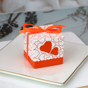 Caja de Regalo para Bebés de un Año, Diseño Europeo 2022, Caja de Dulces con Forma de Corazón de Durazno, con Laminado Mate y Relieve, para Chicles y Sushi - Product Image 5