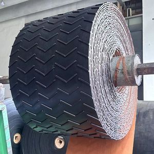 Yüksek Sıcaklığa Dayanıklı Chevron Konveyör Bandı Çok Kanallı V Kayışı Çimento Fabrikası ve Metalurji İşleme Hatları için - Product Image 2
