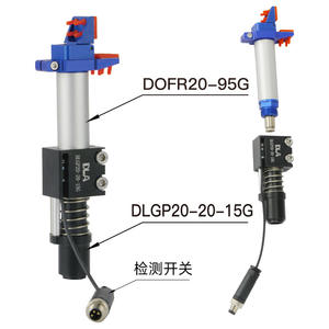 Pinces de serrage amortissantes DLGP20-20-15 à pattes de chat, pinces à goupille GSP20-20, amortisseur - Product Image 5
