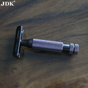 Rasoir manuel de sécurité en acier inoxydable JDK, rasoir à lame unique pour barbier, rasoir pour hommes - Product Image 4