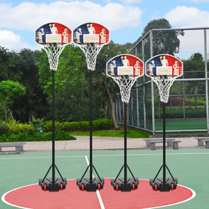 Aro de <span class=keywords><strong>Baloncesto</strong></span> Ajustable para Adultos y <span class=keywords><strong>Niños</strong></span>, Móvil, Interior/Exterior, Altura Estándar, Equipo Portátil para Cancha Doméstica - Product Image 1