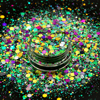 12 couleurs Halloween Nail Art paillettes paillettes holographique araignée citrouille chauve-souris fantôme confettis paillettes pour la fête d'halloween