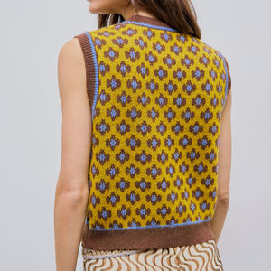 Gilet pull personnalisé pour femme, style vintage, sans manches, en tricot, pull sans manches pour femme - Product Image 5