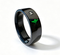 Bague Intelligente en Céramique avec Transcription Vocale IA, Suivi du Sommeil, Télécommande, Étanchéité IP68, Contrôle par Application, Prise en Charge OEM/ODM