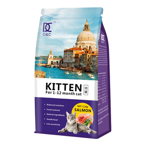 Nhà Sản Xuất Giá Tùy Chỉnh In Đứng lên 8 Mặt Kín Thức Ăn Vật Nuôi Gói Linh Hoạt Tái Chế Mèo Bao Bì Thực Phẩm Túi Zip Khóa - Product Image 4