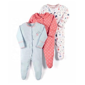 टॉडलर लड़की लड़के की स्लीव सूट 100% कपास सेट <span class=keywords><strong>3</strong></span> टुकड़े बच्चे पजामा - Product Image 5