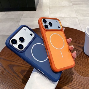 <span class=keywords><strong>Funda</strong></span> de Lujo <span class=keywords><strong>para</strong></span> Teléfono con Diseño Animal, Bloques de Color, Tacto de Piel, Mate, Magnética, Cobertura Total, Antigolpes, <span class=keywords><strong>para</strong></span> 17 <span class=keywords><strong>Pro</strong></span> Max - Product Image 1