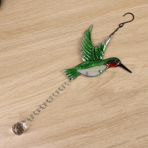 Commercio all'ingrosso <span class=keywords><strong>uccello</strong></span> & farfalla Sun Catcher di cristallo decorazione appesa per giardino esterno o casa durevole metallo & ferro materiali - Product Image 5