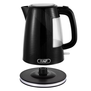 Bouilloire électrique noire de 1,7 L, portable, pour usage domestique et hôtelier, sans BPA, sans fil, arrêt automatique, lampe LED, chauffe-eau - Product Image 3