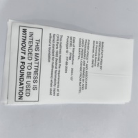 YH-OEM/ODM étiquettes imprimées de logo de marque personnalisée pour vêtements et vêtements étiquettes de lavage et d'entretien de ruban de coton doux blanc